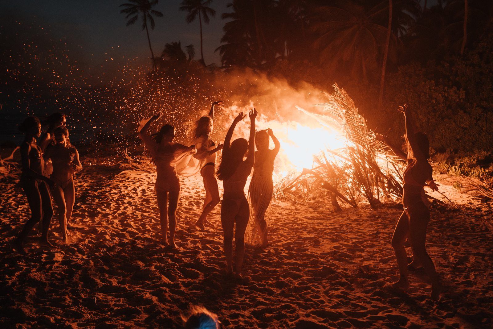 TILTED bonfire beach